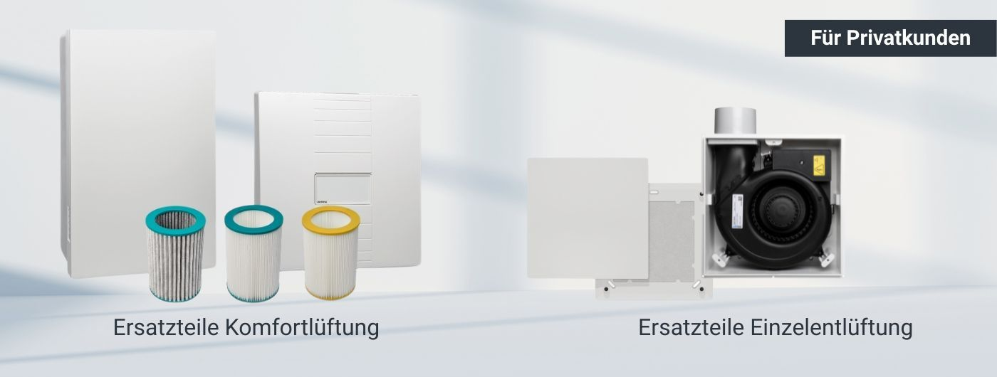 Ersatzteile Komfortlüftung und Einzelentlüftung